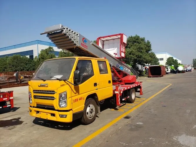 播州附近云梯车出租 砂石搬运